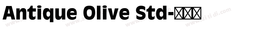 Antique Olive Std字体转换
